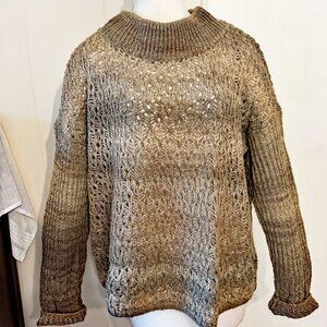 Tommy Bahama Cowl Neck Open Weave Sweater - Size XL